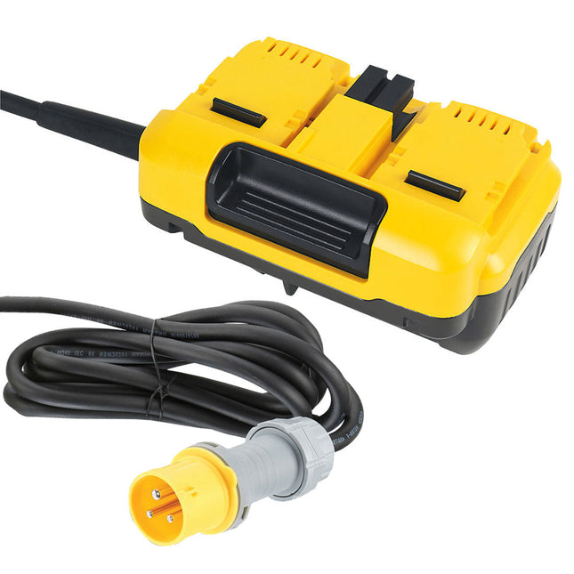 DEWALT DCB500-LX 110V MAINS ADAPTER FOR 2X54V XR FLEXVOLT MITRE SAWS - MonkeyTools