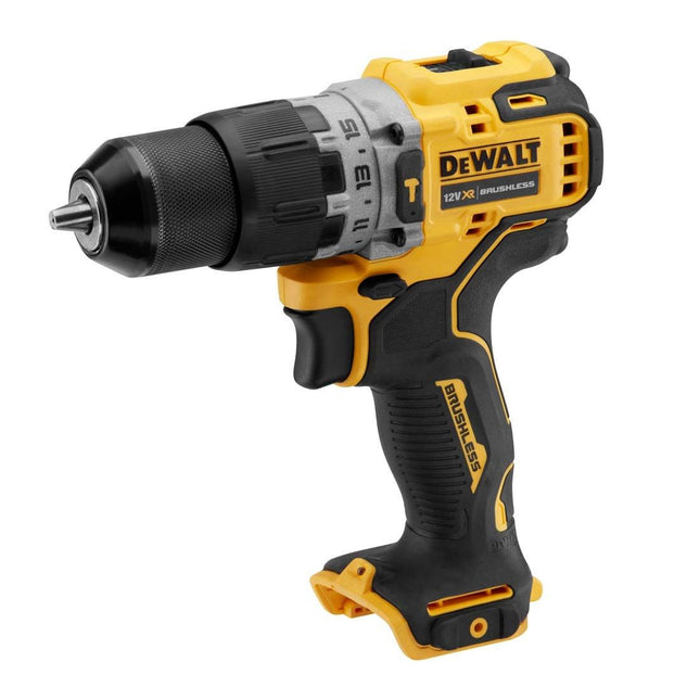 DEWALT DCD706NT 10.8V / 12V XR SUB COMPACT BRUSHLESS COMBI DRILL BODY ONLY IN TSTAK CARRY CASE - MonkeyTools