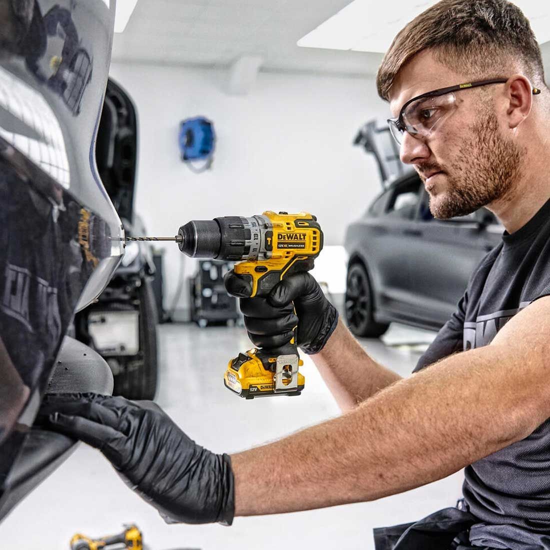 DEWALT DCD706NT 10.8V / 12V XR SUB COMPACT BRUSHLESS COMBI DRILL BODY ONLY IN TSTAK CARRY CASE - MonkeyTools
