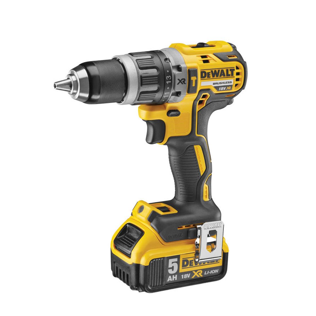 DEWALT DCD796P1 18V XR BRUSHLESS COMBI DRILL INC 1X 5.0AH BATTERY - MonkeyTools