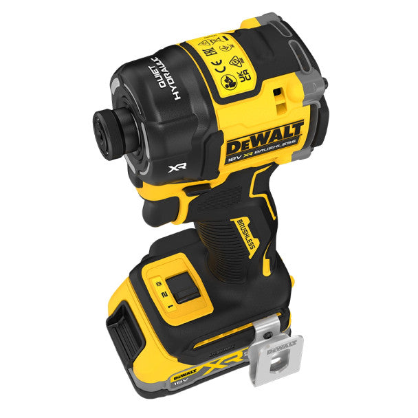 Dewalt DCF870E2T-GB 18V XR Brushless Hyrdralic Impact Driver, 2x 1.7Ah Powerstack Batteries, Charger & TSTAK Case - MonkeyTools