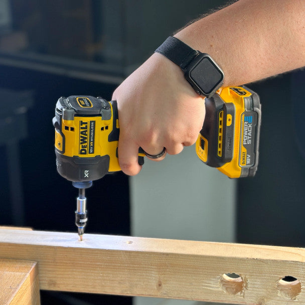 Dewalt DCF870E2T-GB 18V XR Brushless Hyrdralic Impact Driver, 2x 1.7Ah Powerstack Batteries, Charger & TSTAK Case - MonkeyTools