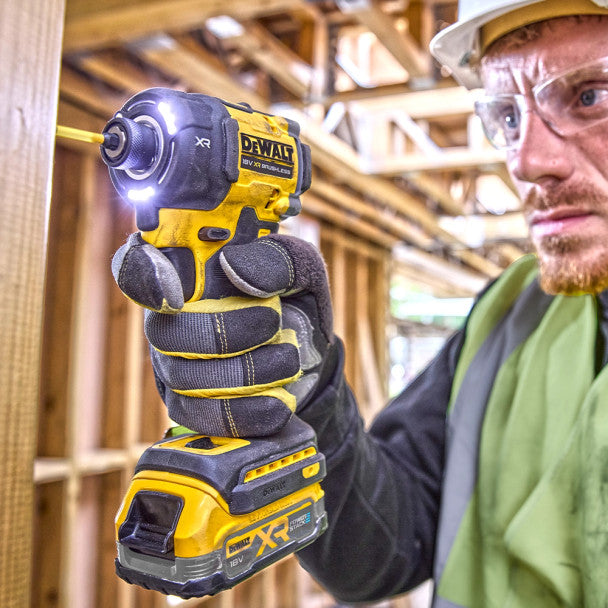 Dewalt DCF870E2T-GB 18V XR Brushless Hyrdralic Impact Driver, 2x 1.7Ah Powerstack Batteries, Charger & TSTAK Case - MonkeyTools