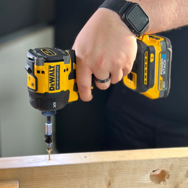 Dewalt DCF870E2T-GB 18V XR Brushless Hyrdralic Impact Driver, 2x 1.7Ah Powerstack Batteries, Charger & TSTAK Case - MonkeyTools