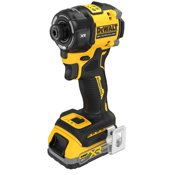Dewalt DCF870E2T-GB 18V XR Brushless Hyrdralic Impact Driver, 2x 1.7Ah Powerstack Batteries, Charger & TSTAK Case - MonkeyTools