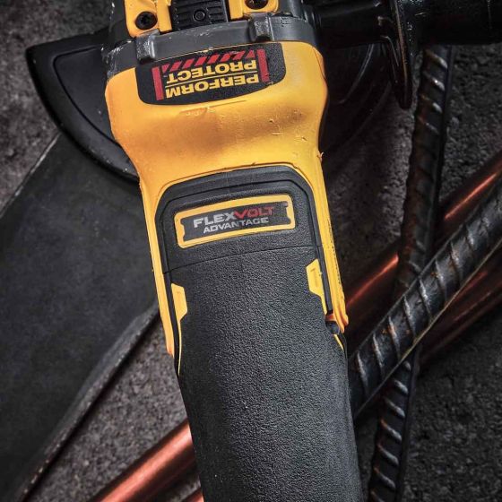 DEWALT DCG409NT 18V XR FLEXVOLT ADVANTAGE ANGLE GRINDER BODY ONLY IN TSTAK - MonkeyTools