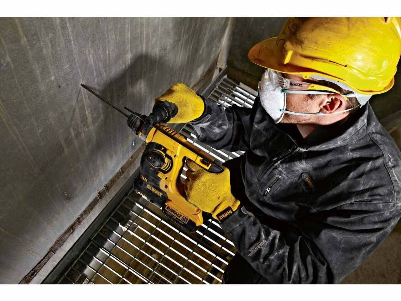 DEWALT DCH253N 18V SDS Plus Rotary Hammer Bare Unit With Handle LED Work Light - MonkeyTools