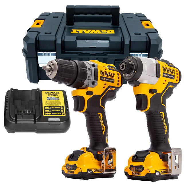 DeWalt DCK2110L2T 12V Brushless Drill Driver and Impact Driver With 2 x 3.0Ah Batteries - MonkeyTools