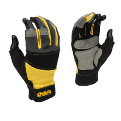 DEWALT DPG214L EU PERFORMANCE 3-FINGER WORK GLOVES - BLACK/GREY LARGE