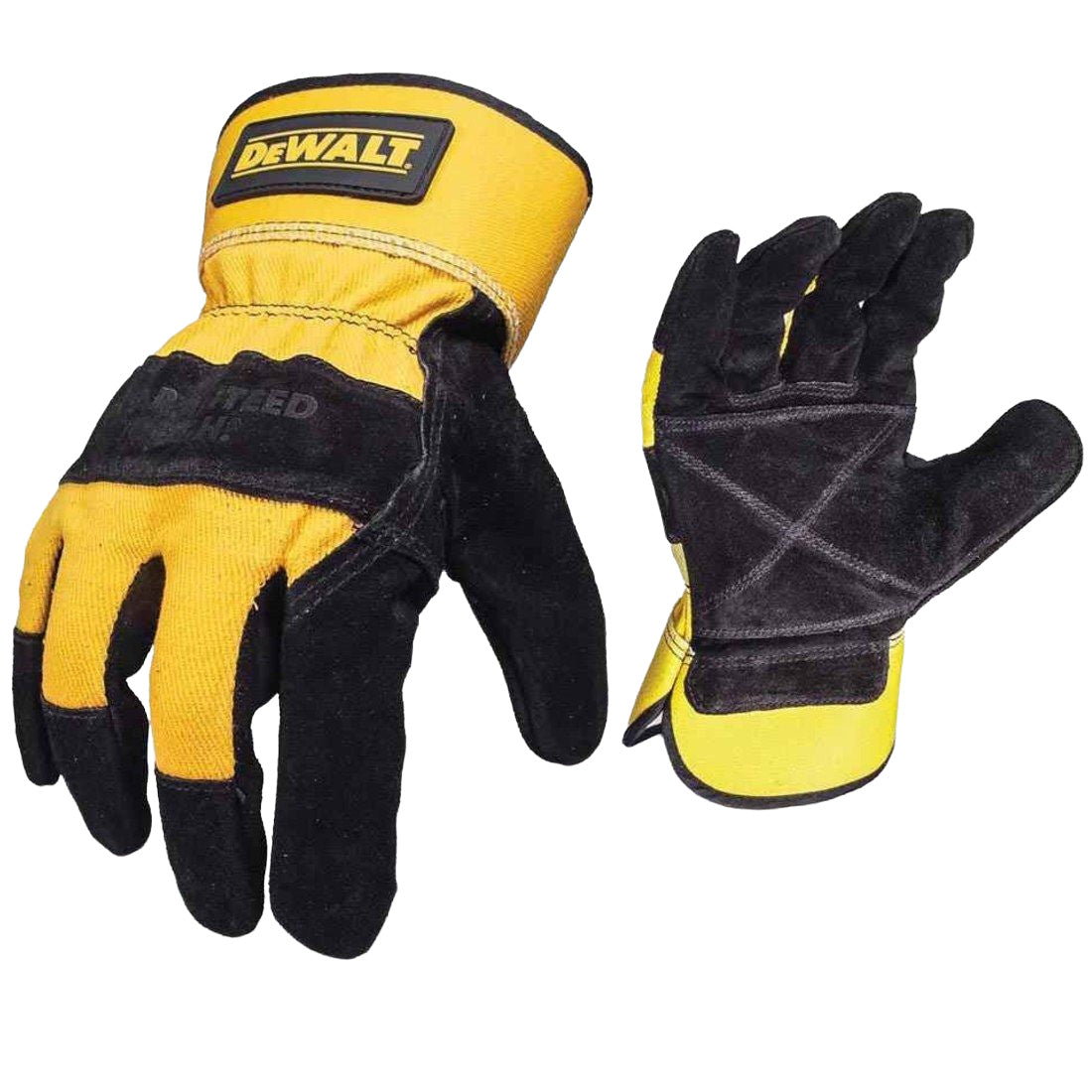 DEWALT DPG41L EU PREMIUM RIGGER GLOVES - BLACK/YELLOW LARGE - MonkeyTools