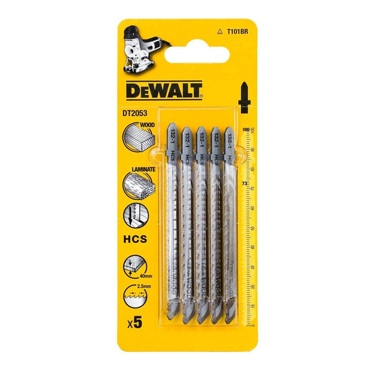 DEWALT DT2053-QZ T101BR HCS MULTI-PURPOSE JIGSAW BLADES X5 PCS - MonkeyTools
