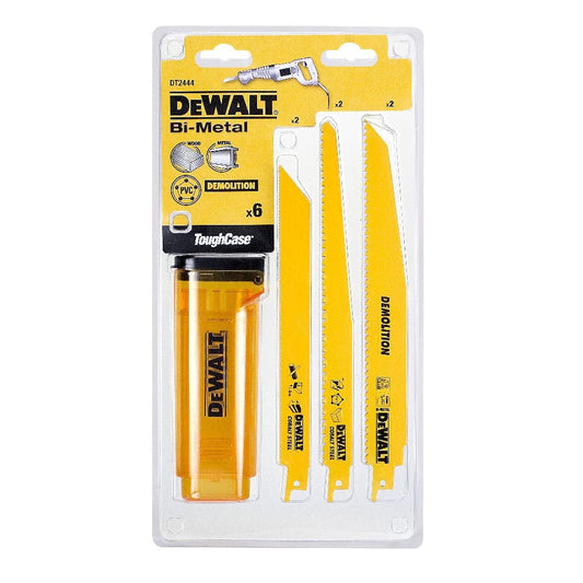 DEWALT DT2444-QZ BI-METAL DEMOLITION RECIPROCATING SAW BLADES SET 6 PCS - MonkeyTools