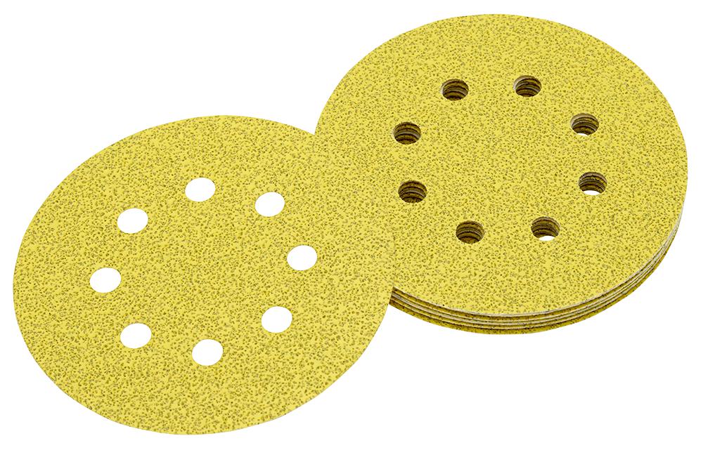 DEWALT DT3105-QZ ROS QUICK FIT SANDING DISCS 125MM 120 GRIT X10 PCS FOR DCW210N & DWE6423 - MonkeyTools