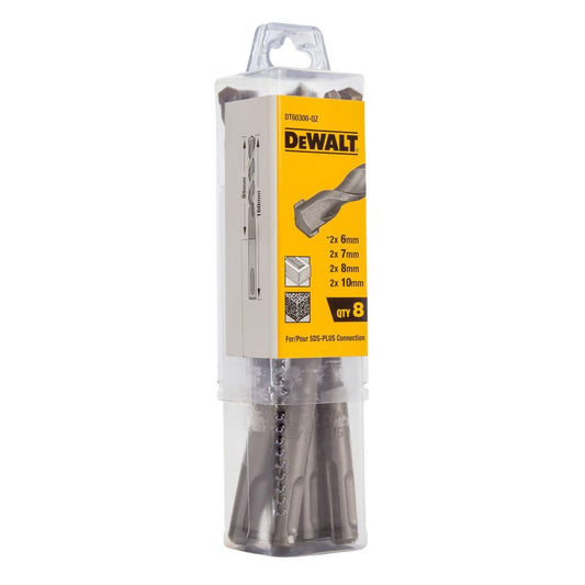 DEWALT DT60300-QZ SDS+ PLUS DRILL BITS SET X8 PCS - MonkeyTools
