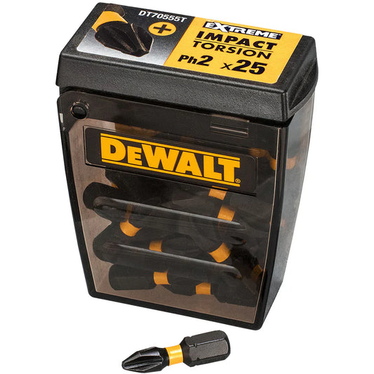 DeWalt DT70555T 25mm PH2 Impact Torsion Screwdriver Bits Tic Tac Box - MonkeyTools