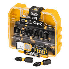 DEWALT DT70556T-QZ EXTREME IMPACT TORSION PZ2 X 25MM SCREWDRIVER BITS IN TOUGHCASE TIC TAC CASE X25 PCS - MonkeyTools