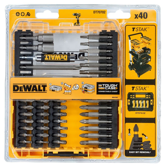 DEWALT DT70702-QZ TOUGHCASE SCREWDRIVER BIT SET X40 PCS - MonkeyTools