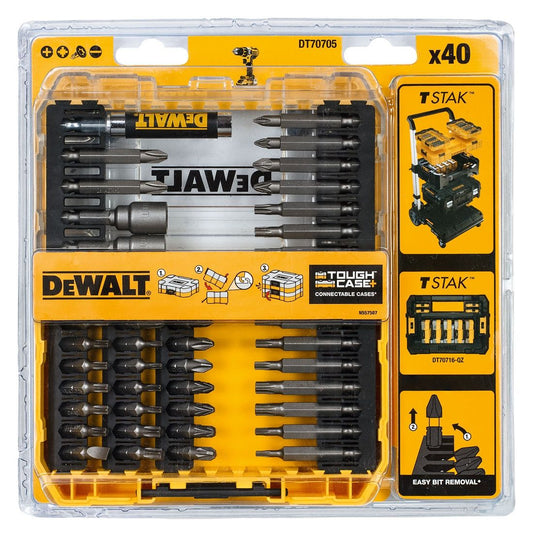 DEWALT DT70705-QZ TOUGHCASE SCREWDRIVER BIT SET X40 PCS - MonkeyTools