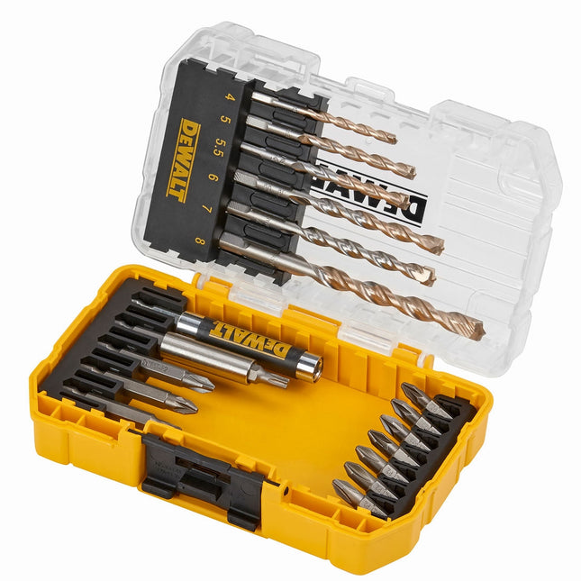 DEWALT DT70712-QZ EXTREME TOUGHCASE MASONRY DRILL DRIVER SET X19 PCS - MonkeyTools