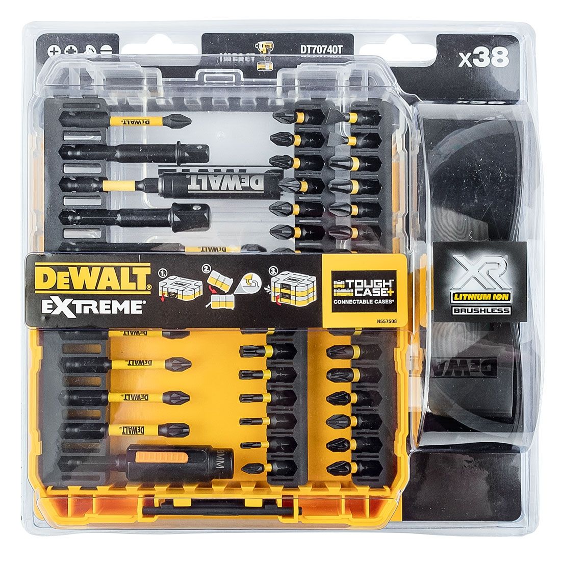 DEWALT DT70740T-QZ FLEXTORQ TOUGHCASE BIT SET & SAFETY GLASSES X38 PCS - MonkeyTools