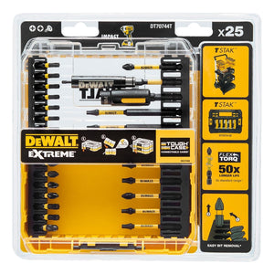 DEWALT DT70744T-QZ FLEXTORQ TOUGHCASE SCREWDRIVER BIT SET X25 PCS - MonkeyTools