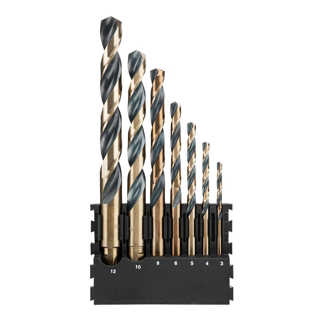 DEWALT DT70829-QZ BLACK & GOLD HSS-G METAL DRILLING TOUGHCASE BIT BAR SET X7 PCS - MonkeyTools