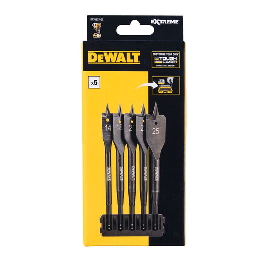 DEWALT DT70833-QZ EXTREME FLATWOOD TOUGHCASE BIT BAR SET X5 PCS - MonkeyTools