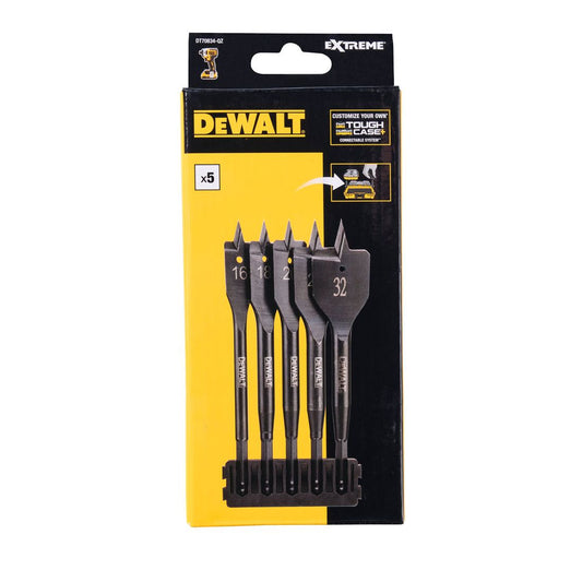 DEWALT DT70834-QZ EXTREME FLATWOOD TOUGHCASE BIT BAR SET X5 PCS - MonkeyTools
