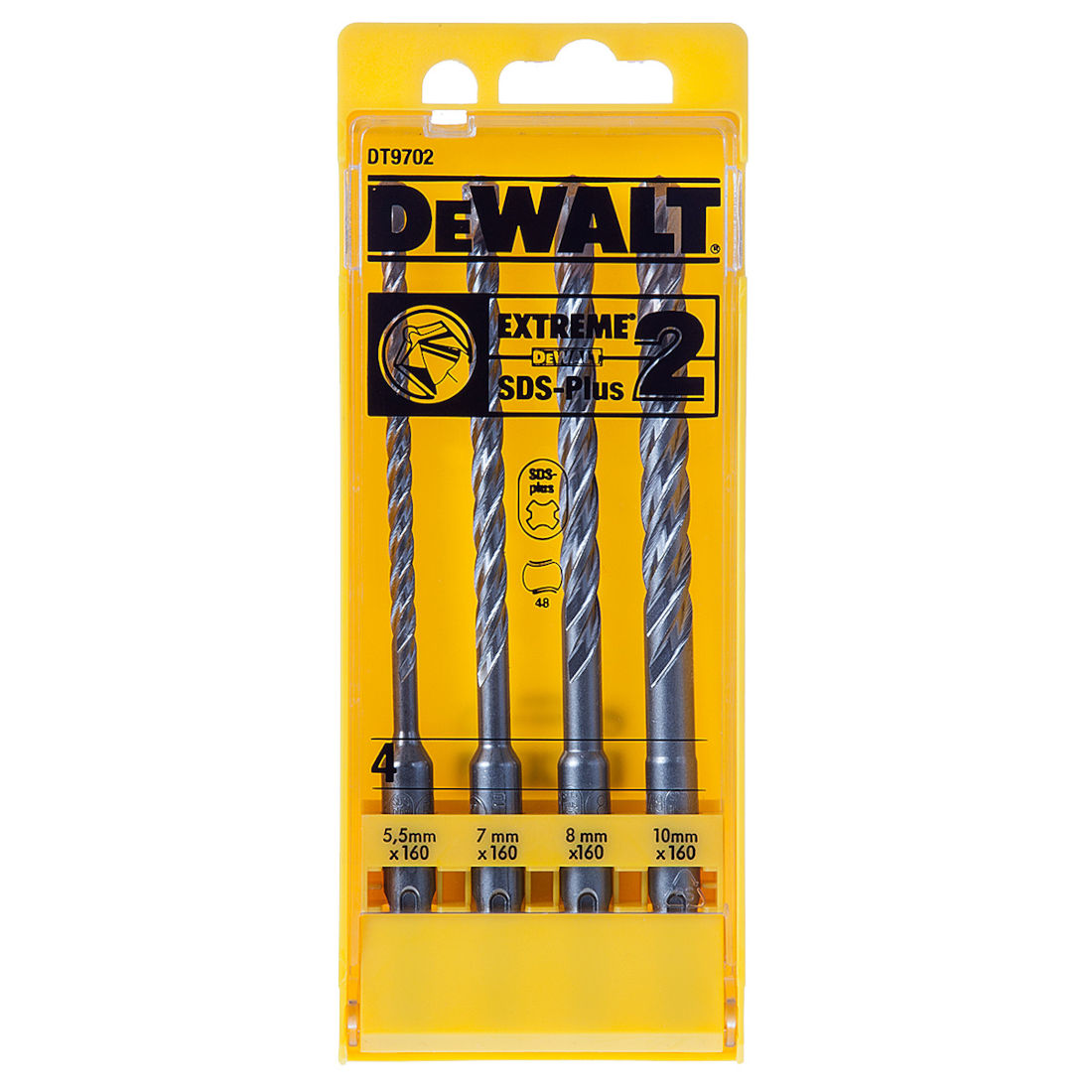 DEWALT DT9702-QZ SDS+ PLUS EXTREME 2 SET X4 PCS - MonkeyTools