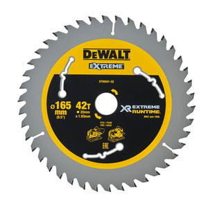 DEWALT DT99561-QZ XTREME RUNTIME 165MM X 20MM 42T BLADE FOR CORDED & CORDLESS SAWS - MonkeyTools