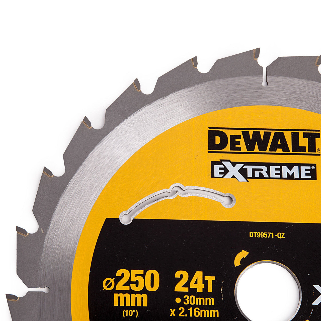 DEWALT DT99571-QZ XTREME RUNTIME 250MM X 30MM 24T BLADE FOR CORDED & CORDLESS SAWS - MonkeyTools