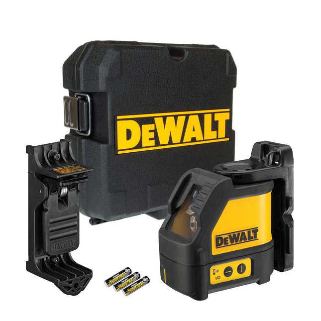 DEWALT DW088K RED BEAM SELF LEVELLING CROSS LINE LASER LEVEL KIT - MonkeyTools