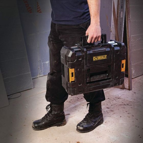 DEWALT DWST1-70703 TSTAK II SUITCASE FLAT TOP TOOL STORAGE BOX - MonkeyTools