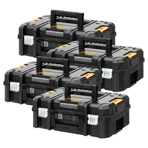 DEWALT DWST1-70703 TSTAK II SUITCASE FLAT TOP TOOL STORAGE BOX X4 - MonkeyTools