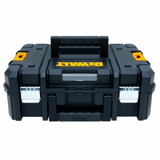 DEWALT DWST1-70703K TSTAK II SUITCASE FLAT TOP TOOL STORAGE BOX & TSTAK CADDY FOR SMALL TOUGHCASE SETS TWIN KIT - MonkeyTools