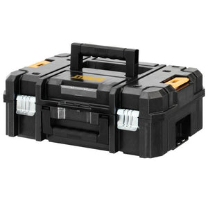 DEWALT DWST1-70703K TSTAK II SUITCASE FLAT TOP TOOL STORAGE BOX & TSTAK CADDY FOR SMALL TOUGHCASE SETS TWIN KIT - MonkeyTools