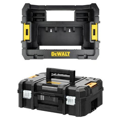 DEWALT DWST1-70703K TSTAK II SUITCASE FLAT TOP TOOL STORAGE BOX & TSTAK CADDY FOR SMALL TOUGHCASE SETS TWIN KIT
