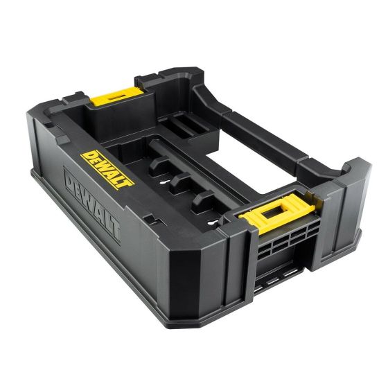 DEWALT DWST1-70703K TSTAK II SUITCASE FLAT TOP TOOL STORAGE BOX & TSTAK CADDY FOR SMALL TOUGHCASE SETS TWIN KIT - MonkeyTools