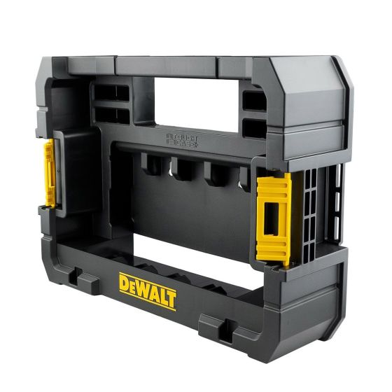 DEWALT DWST1-70703K TSTAK II SUITCASE FLAT TOP TOOL STORAGE BOX & TSTAK CADDY FOR SMALL TOUGHCASE SETS TWIN KIT - MonkeyTools