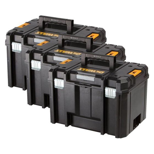 DEWALT DWST1-71195 TSTAK VI DEEP TOOL STORAGE BOX (NO TOTE TRAY) TRIPLE PACK - MonkeyTools