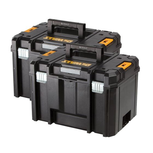 DEWALT DWST1-71195 TSTAK VI DEEP TOOL STORAGE BOX (NO TOTE TRAY) TWIN PACK - MonkeyTools