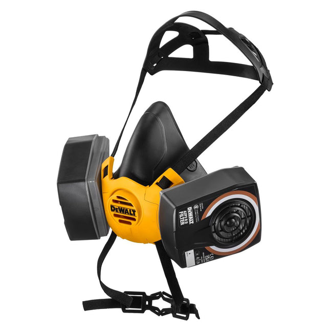 DEWALT DXIR1HMLA2P3 REUSABLE HALF FACE MASK RESPIRATOR WITH A2P3 FILTERS (LARGE) - MonkeyTools