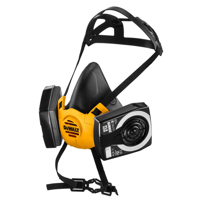 DEWALT DXIR1HMLP3 REUSABLE HALF FACE MASK RESPIRATOR WITH P3 FILTERS (LARGE) - MonkeyTools
