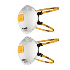 DEWALT DXIRFFP22 FFP2 DISPOSABLE PARTICULATE RESPIRATOR FACE MASK X2 PCS - MonkeyTools