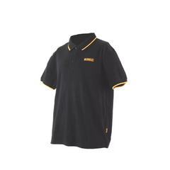 DEWALT GREEN BAY POLO SHIRT BLACK LARGE 42-44" CHEST