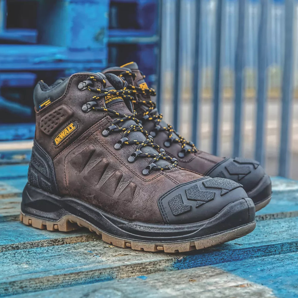 DEWALT HADLEY SAFETY BOOTS BROWN SIZE 10 - MonkeyTools