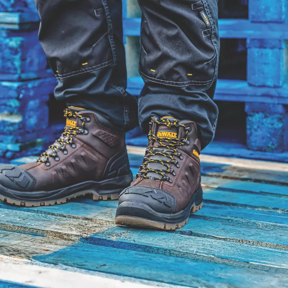 DEWALT HADLEY SAFETY BOOTS BROWN SIZE 10 - MonkeyTools
