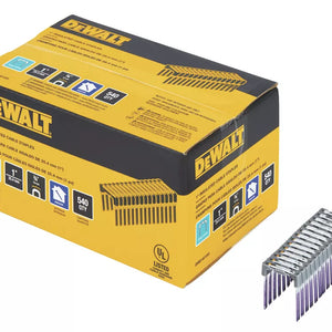 DEWALT INSULATED CROWN STAPLES GALVANISED 25MM X 19MM 540 PACK - MonkeyTools