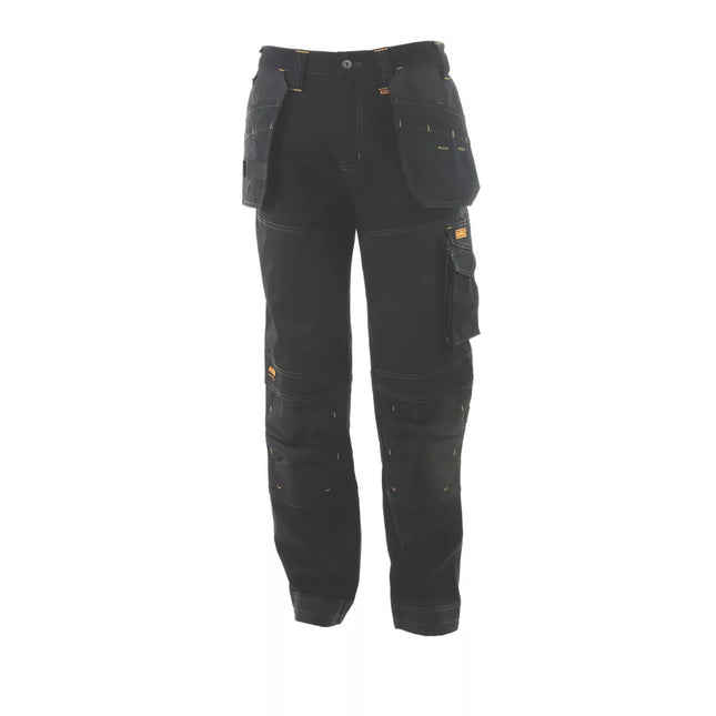 DEWALT LOGAN PRO-STRETCH WORK TROUSERS BLACK 34" W 31" L - MonkeyTools