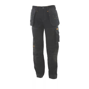 DEWALT LOGAN PRO-STRETCH WORK TROUSERS BLACK 34
